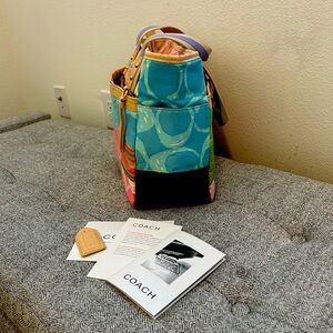 Coach Small Duffle bag or Large purse for travel.